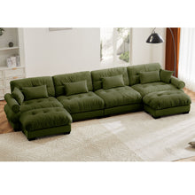 Load image into Gallery viewer, Super Comfort Oversized Modular Sectional Sofa With Movable Ottoman