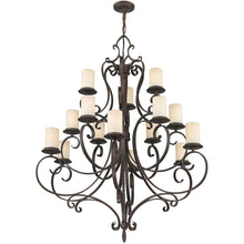 Load image into Gallery viewer, 53" Multi Light Metal Dimmable Chandelier With Shades - Bronze