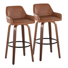 Load image into Gallery viewer, Daniella - Contemporary Fixed Height, Barstool & Swivel And Round Footrest (Set of 2)