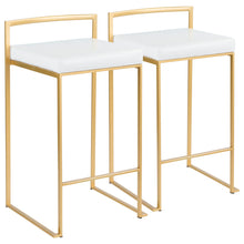Load image into Gallery viewer, Fuji - Contemporary / Glam Design Counter Stool (Set of 2)