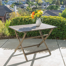 Load image into Gallery viewer, Blissique - Outdoor Foldable Wood Dining Table With Slat Design