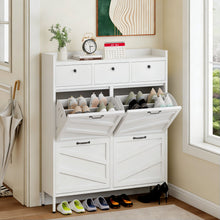 Load image into Gallery viewer, Shoe Cabinet With Flip Drawers