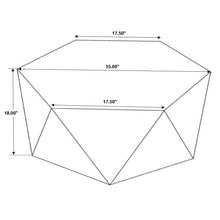 Load image into Gallery viewer, Athena - Hexagonal Top Coffee Table Coffee Table With Geometric Design - Natural