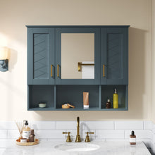 Load image into Gallery viewer, Modern Wall Mounted Medicine Cabinet With Adjustable Shelves, Soft Close Doors, High Define Mirror