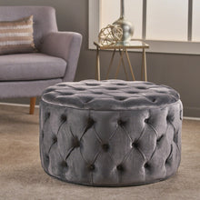 Load image into Gallery viewer, Modern Glam Ottoman Velvet