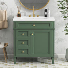 Load image into Gallery viewer, Bathroom Vanity With 2 Drawers And Tip-Out Drawer, Storage Cabinet