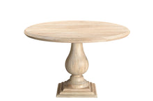 Load image into Gallery viewer, 48" Solid Wood Pedestal Base Round Top Dining Room Table - Natural