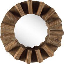 Load image into Gallery viewer, Sprocket 17" Round Frame Wall Mirror - Walnut
