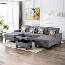 Load image into Gallery viewer, Nolan - Fabric 5 Piece Sectional Sofa With Interchangeable Legs