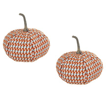 Load image into Gallery viewer, Pumpkin Ornament Decor For Holiday Harvest Festival Fall Festival & Thanksgiving (Set of 2) - Orange Multi