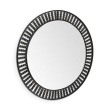 Load image into Gallery viewer, 42" Round Frame Wall Mirror With Beads - Black