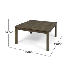 Load image into Gallery viewer, Perla - Rustic Square Coffee Table With Block Legs