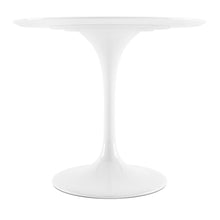 Load image into Gallery viewer, 36" Fiberglass And Metal Dining Table - White