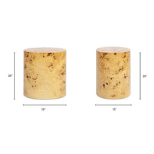 Load image into Gallery viewer, Nebula - Accent Oval Pillar Side Table