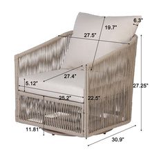 Load image into Gallery viewer, Outdoor 360° Swivel Patio Chair