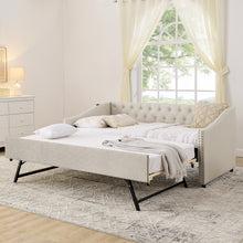 Load image into Gallery viewer, Upholstered Daybed With USB Charging & Pull Out Bed
