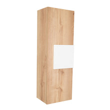 Load image into Gallery viewer, Medicine Single Door Cabinet, Three Shelves - Light Oak / White