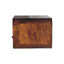 Load image into Gallery viewer, 18" Solid Wood 1 Drawer Floating Nightstand - Dark Brown