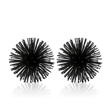 Load image into Gallery viewer, Decorative Spiky Sphere Tabletop Sculpture (Set of 2) - Black
