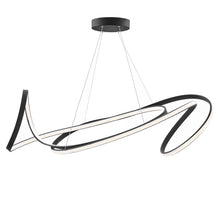 Load image into Gallery viewer, 14'' Metal LED Dimmable Chandelier - Black