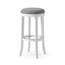 Load image into Gallery viewer, Backless Swivel Stool With Upholstered Seat