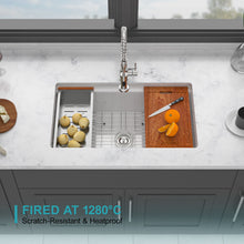 Load image into Gallery viewer, Undermount Workstation Single Bowl Porcelain Ceramic Kitchen Sink