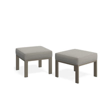 Load image into Gallery viewer, All-Weather Patio Ottomans With Thick Cushions (Set of 2)