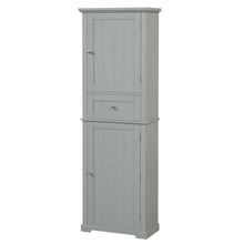 Load image into Gallery viewer, Tall Freestanding Bathroom Storage Cabinet With Drawer And Adjustable Shelf