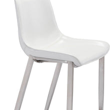 Load image into Gallery viewer, Steel Low Back Bar Height Bar Chairs (Set of 2) - White And Silver
