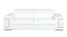 Load image into Gallery viewer, Silver Legs Sofa Italian Leather - White