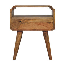 Load image into Gallery viewer, 22" Light Solid Wood One Drawer Nightstand - Brown