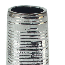 Load image into Gallery viewer, Striped Tapered Floor Vase (576735) - Silver