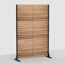 Load image into Gallery viewer, Three Panel Screen Room Divider - Natural