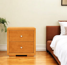 Load image into Gallery viewer, Cherry Two Drawer Nightstand - Brown
