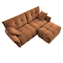 Load image into Gallery viewer, Sofa Set With Ottoman And Pillows, Textured, High Resilience Cushions