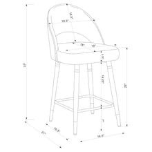 Load image into Gallery viewer, Open Back Counter Height Stools (Set of 2)