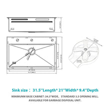 Load image into Gallery viewer, Drop In Waterfall Kitchen Sink With Pull Out Faucet & Cup Washer
