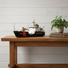 Load image into Gallery viewer, Hand Painted Model Boat (624433) - Black / White