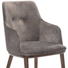 Load image into Gallery viewer, Modern Dining Chairs (Set of 2) - Gray / Walnut