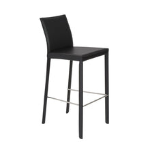 Load image into Gallery viewer, 21.1" x 17.3" x 41" Steel Low Back Bar Height Bar Chairs (Set of 2) - Black