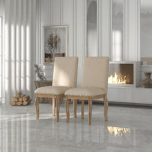 Load image into Gallery viewer, Upholstered Dining Chairs With Nailhead (Set of 2)