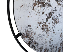 Load image into Gallery viewer, 32" Round Framed Iron Accent Mirror - Black