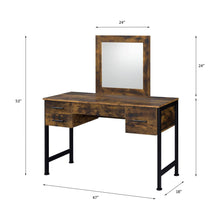 Load image into Gallery viewer, Juvanth - Rustic Vanity Desk Mirror - Oak