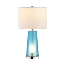 Load image into Gallery viewer, 26" Lighthouse Table Lamps With Drum Shades (Set of 2) - Silver / Clear