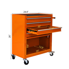 Load image into Gallery viewer, 4 Drawers Multifunctional Tool Cart With Wheels