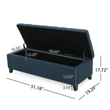 Load image into Gallery viewer, Upholstered Storage Ottoman Bench, Foot Rest For Bedroom