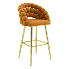 Load image into Gallery viewer, Bubble, Ball Chain Tufted Bar Chairs For Kitchen Island & Home Bar (Set of 2)