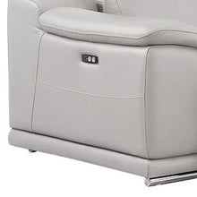Load image into Gallery viewer, Leather Modular L Shaped Six Piece Corner Sectional With Console - Ash / Gray