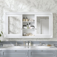 Load image into Gallery viewer, Modern Wall-Mount 2 In 1 Mirror Cabinet With Adjustable Shelves, Soft-Closing Hinges