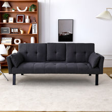 Load image into Gallery viewer, Sofa Bed With Foldable Design And Cup Holder